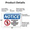 Signmission Restricted Area Authorized Employees Only OSHA Notice Sign, Aluminum, 14in W x 10in L, 2PK OS-2PACK-NS-A-1014-L-16477 - alternate 4